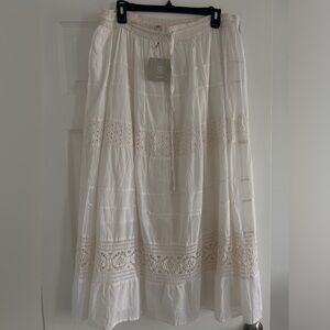 White Lace Maxi Skirt